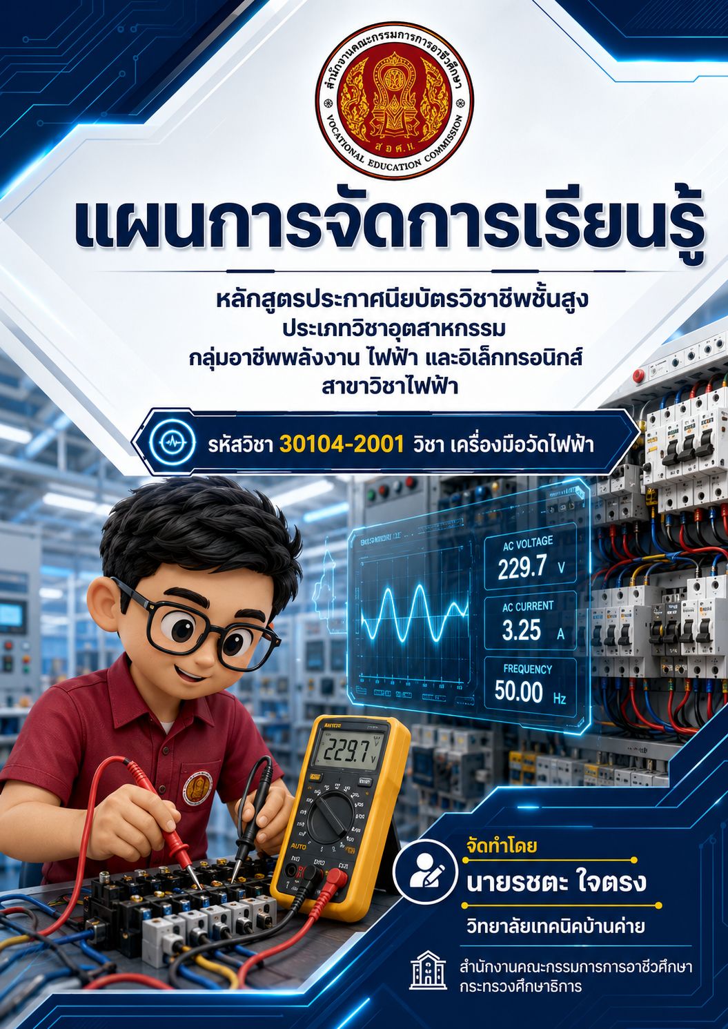 หน้าปกแผนการจัดการเรียนรู้