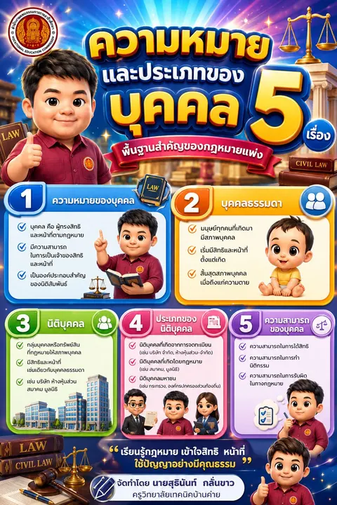 ความหมายและประเภทบุคคล