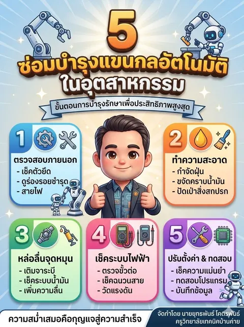 ซ่อมบำลุงแขนกลอุตสาหกรรม