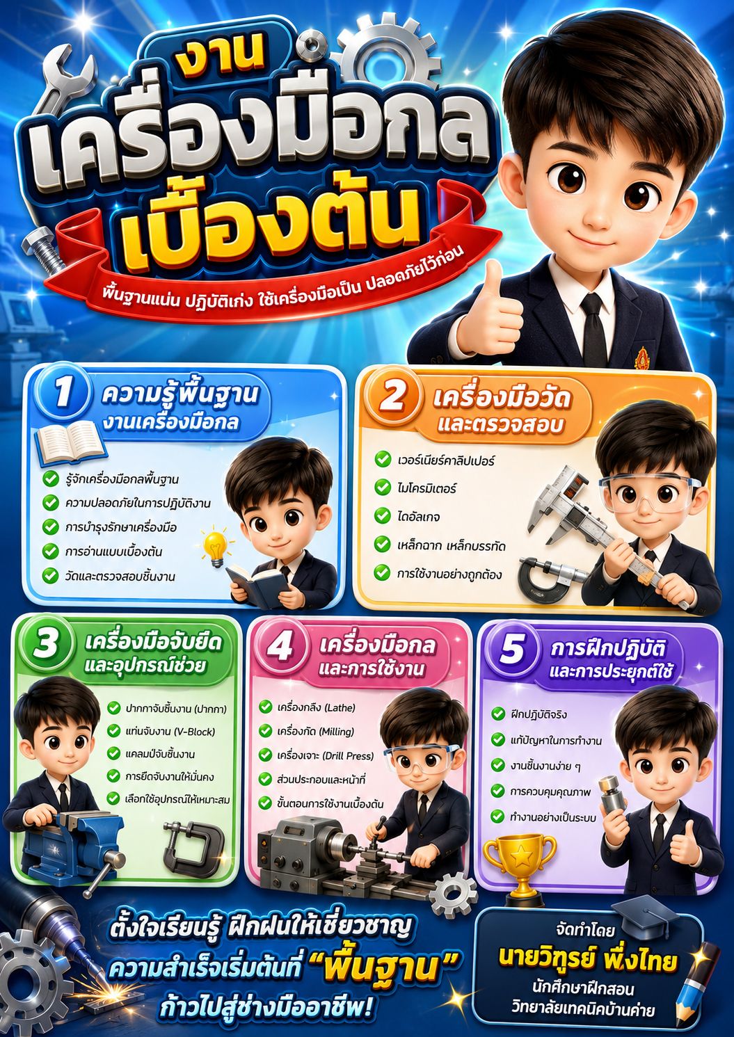 งานเครื่องมือกลเบื้องต้น