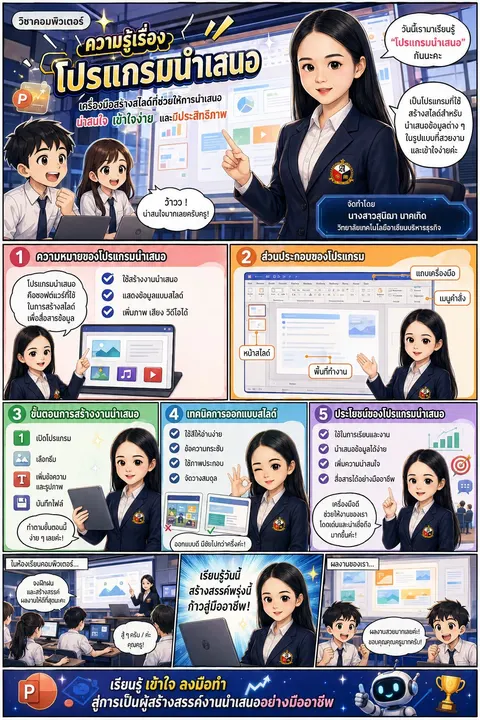 การ์ตูนช่อง เรื่องโปรแกรมนำเสนอ