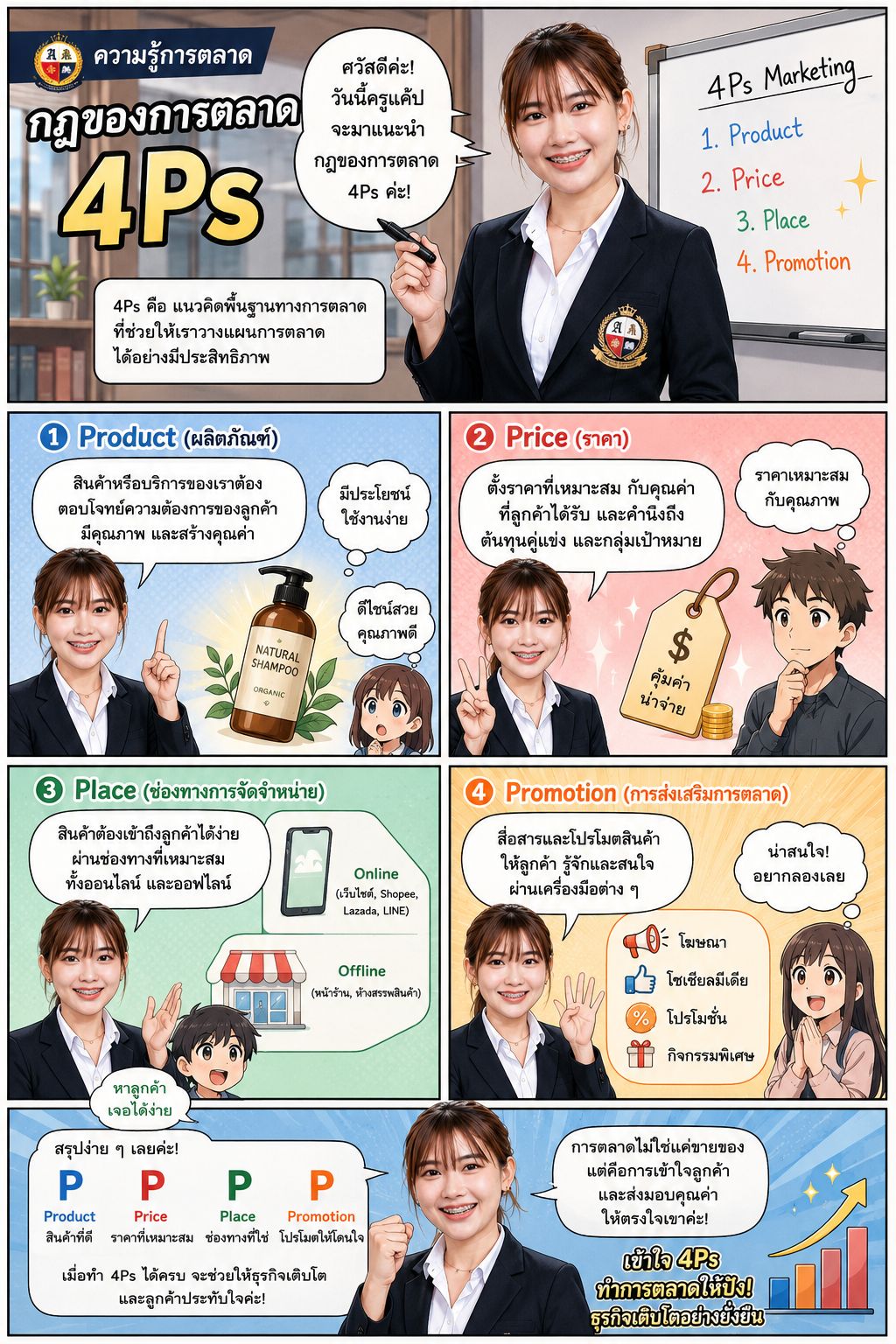 กฎของการตลาด 4Ps