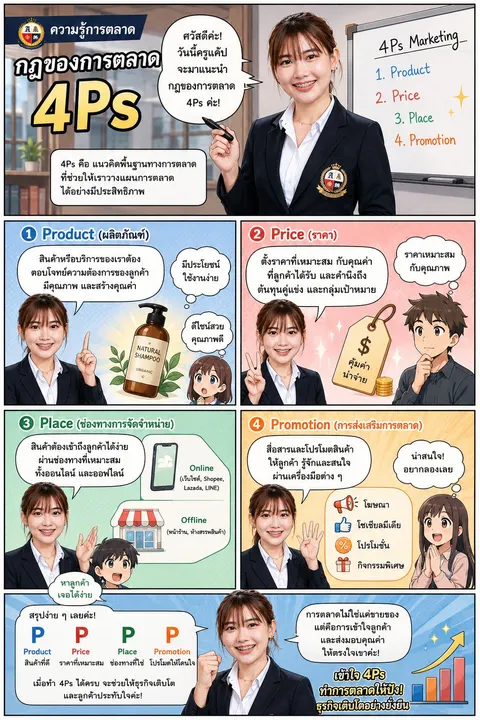 กฎของการตลาด 4Ps