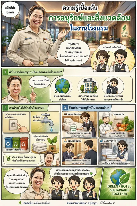 ความรู้เบื้องต้นการอนุรักษ์ทรัพยากรและสิ่งแวดล้อมในงานโรงแรม