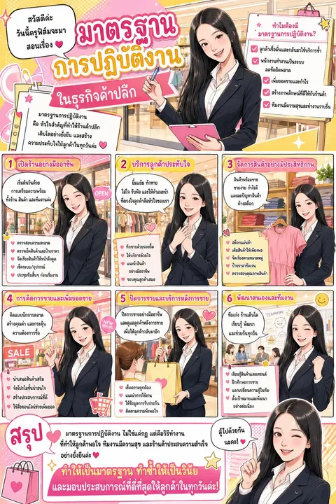 มาตรฐานการปฏิบัติงานในธุรกิจค้าปลีก