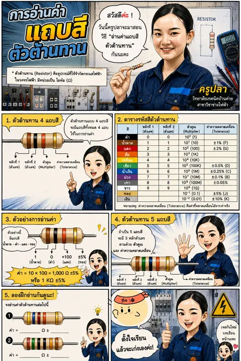อ่านค่าแถบสี หนังสือการ์ตูนช่องญี่ปุ่น