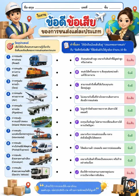 ใบงานจับคู่