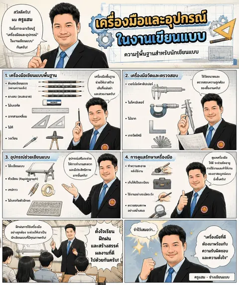 เครื่องมือและอุปกรณ์ในงานเขียนแบบ