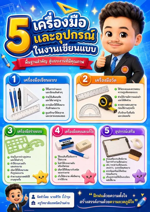 เครื่องมือและอุปกรณ์ในงานเขียนแบบ