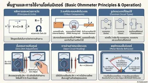 พื้นฐานการใช้งานโอห์มมิเตอร์