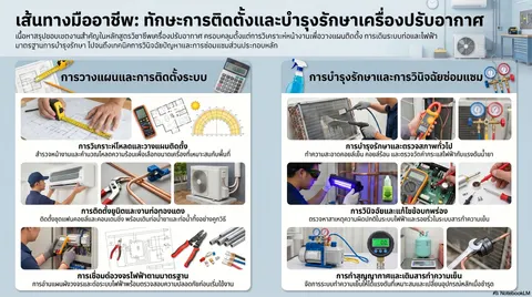 ทักษะช่างติดตั้งและซ่อมแอร์
