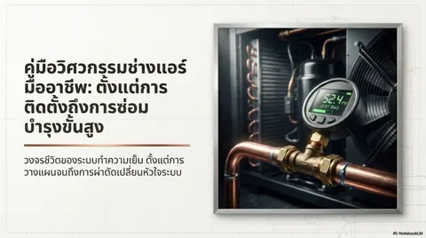 คู่มือวิศวกรรมช่างแอร์มืออาชีพตั้งแต่การติดตั้งถึงการซ่อมบำรุงขั้นสูง