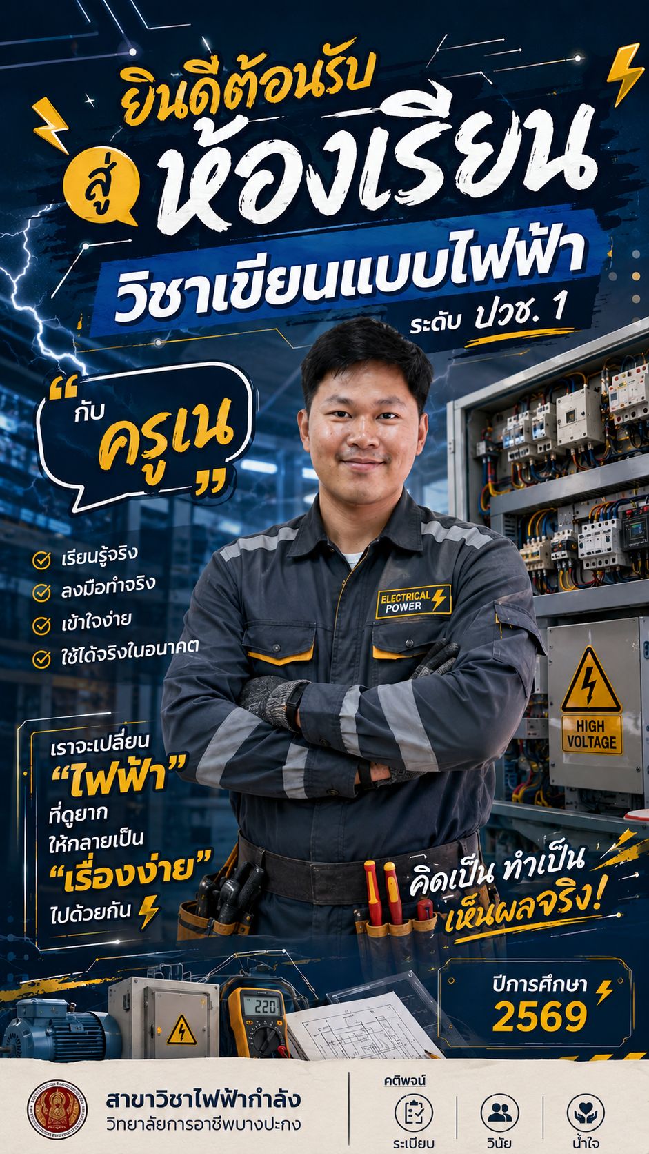 poster ต้อนรับผลงาน