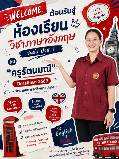 Poster ต้อนรับเปิดเทอม