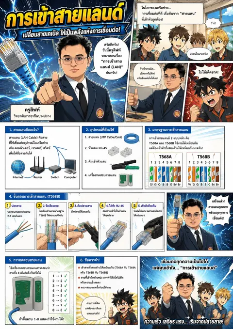 การเข้าสายแลน
