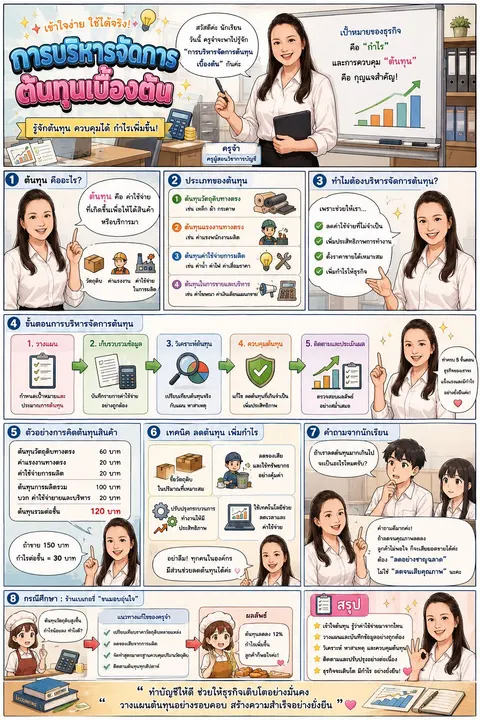 การบริหารจัดการต้นทุนเบื้องต้น
