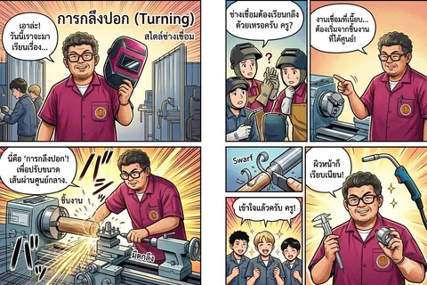 สื่อการกลึงปลอก