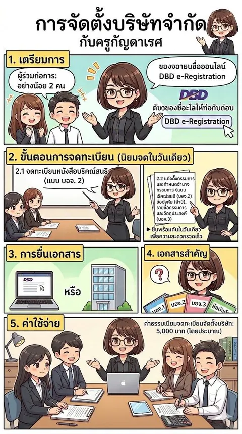 รูปแบบการจัดตั้งบริษัทจำกัด