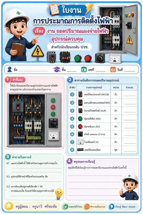 วิชา การประมารการติดตั้งไฟฟ้า