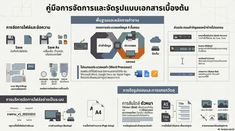 คู่มือจัดการและจัดรูปแบบเอกสาร