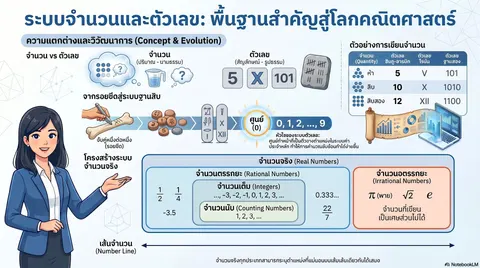 Infographic ระบบจำนวนและตัวเลข