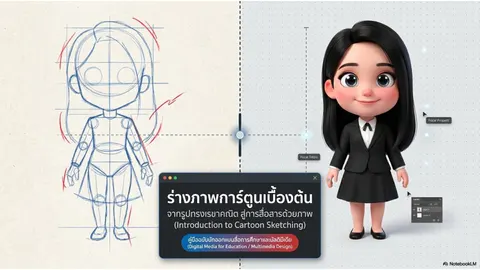 Slide การร่างภาพการ์ตูนพื้นฐาน