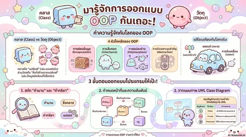 ออกแบบโครงสร้างและองค์ประกอบโปรแกรมเชิงวัตถุ