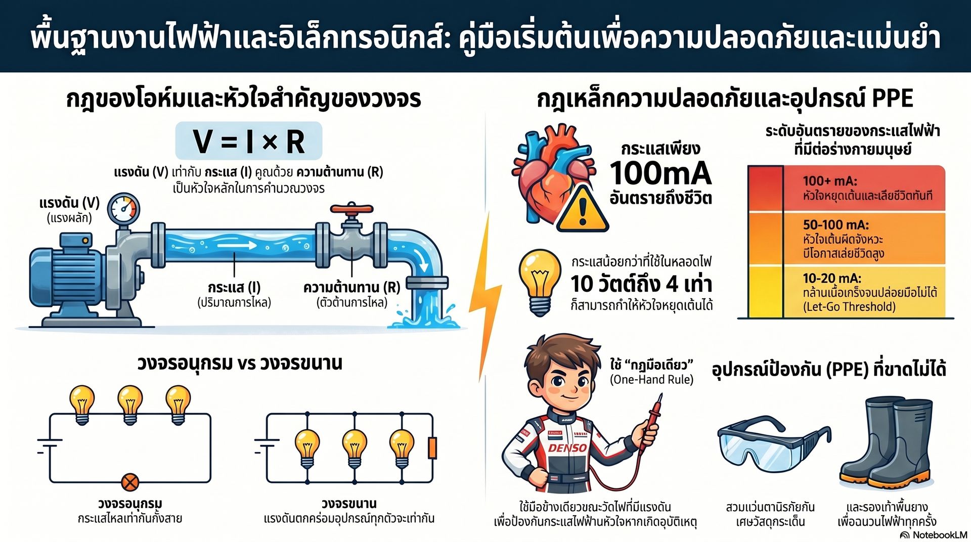 งานไฟฟ้าและอิเล็กทรอนิกส์เบื้องต้น