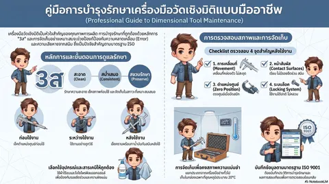 คู่มือบำรุงรักษาเครื่องมือวัดเชิงมิติ