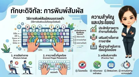 Infographic การพิมพ์สัมผัส