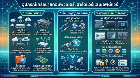 อุปกรณ์เครื่อข่ายคอมพิวเตอร์