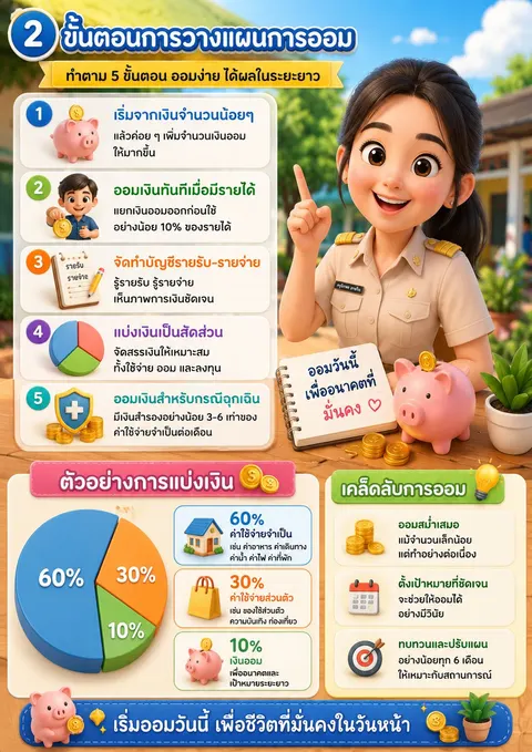 ขั้นตอนการวางแผนการออม