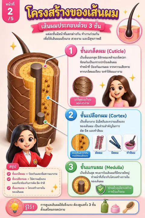 โครงสร้างของเส้นผม