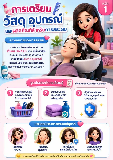 การเตรียมวัสดุอุปกรณ์