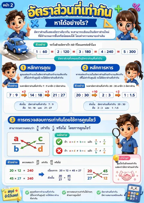 อัตราส่วนที่เท่ากัน