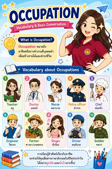 ใบความรู้ เรื่อง Occupation