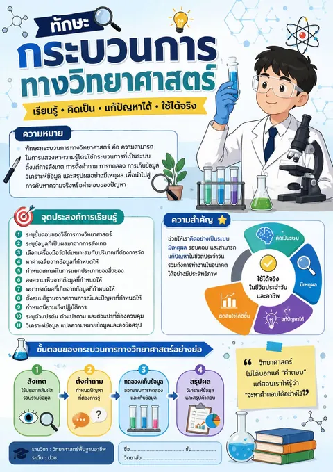 กระบวนการทางวิทยาศาสตร์