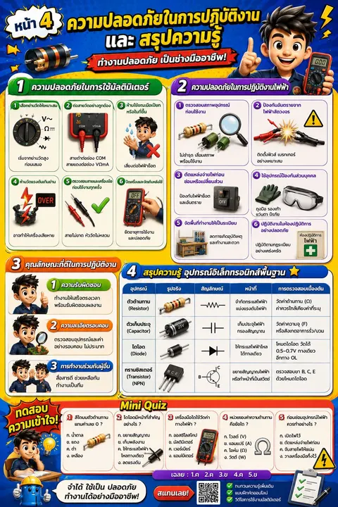 ความปลอดภัยและสรุปความรู้