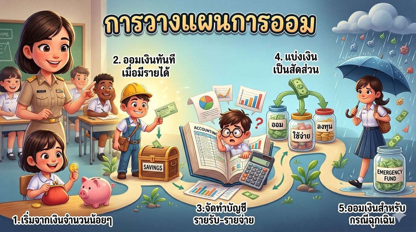 Infographic Gemini การวางแผนการออม