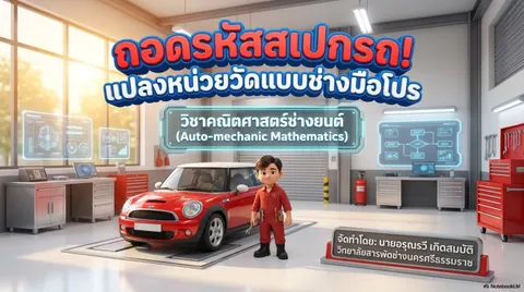 Slide วิชาคณิตศาสตร์ช่างยนต์