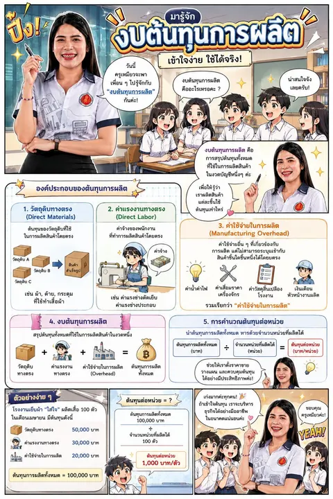 งบต้นทุนการผลิต