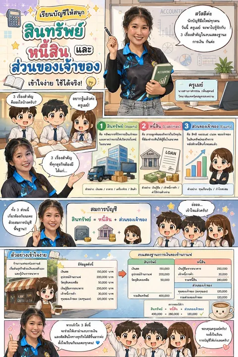 สินทรัพย์ หนี้สิน และส่วนของเจ้าของ