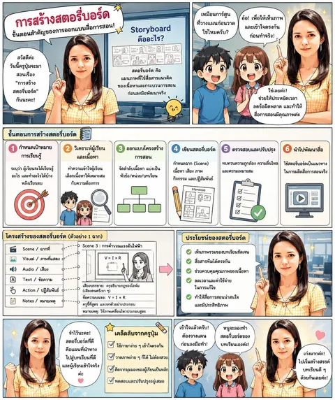 การสร้างสตอรี่บอร์ด