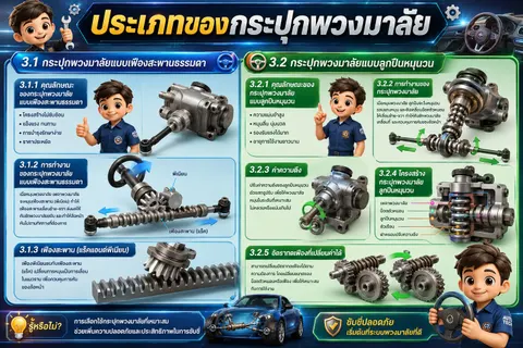 ประเภทกระปุกพวงมาลัย