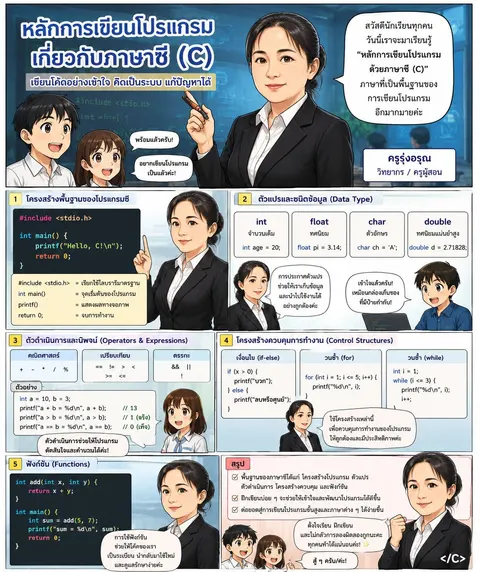 ใบความรู้ฉบับการ์ตูณ