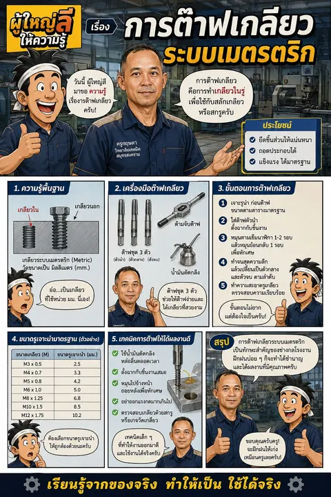 การต๊าฟเกลียวระบบเมตรตริก
