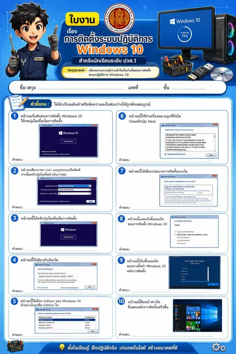 Inforgraphic ใบงาน