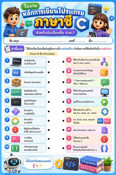 หลักการเขียนโปรแกรมภาษาซี