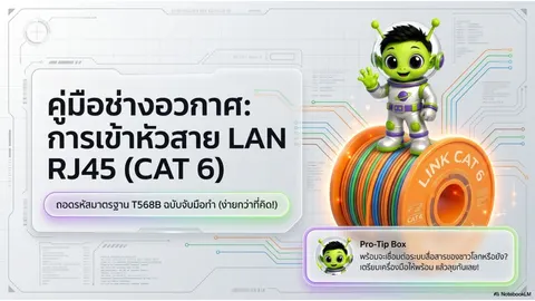 การเข้าหัวต่อ RJ45