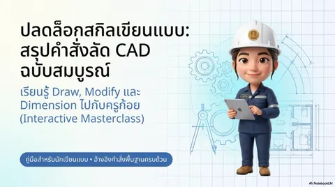 การใช้งานคำสั่งพื้นฐานในโปรแกรมเขียนแบบ